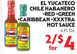 La Chiquita Food Market EL YUCATECO CHILE HABANERO • RED • GREEN • CARIBBEAN • XXXTRA HOT SAUCE offer