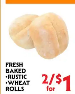 La Chiquita Food Market FRESH BAKED • RUSTIC • WHEAT ROLLS offer
