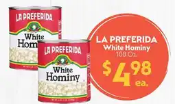 La Chiquita Food Market LA PREFERIDA White Hominy offer