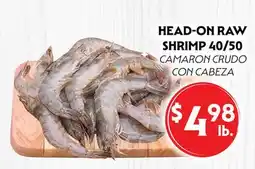 La Chiquita Food Market HEAD-ON RAW SHRIMP 40/50 offer