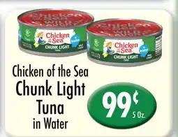 Garden Fresh Market Chicken of the Sea Chunk Light Tuna in Water offer