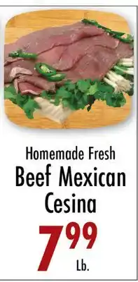 Garden Fresh Market Homemade Fresh Beef Mexican Cesina offer