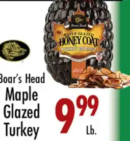 Garden Fresh Market Boar's Head Maple Glazed Turkey offer