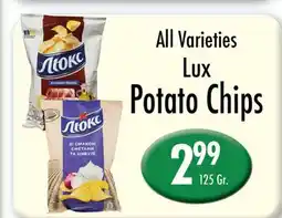 Garden Fresh Market All Varieties Lux Potato Chips offer