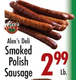 Garden Fresh Market Alex's Deli Smoked Polish Sausage offer