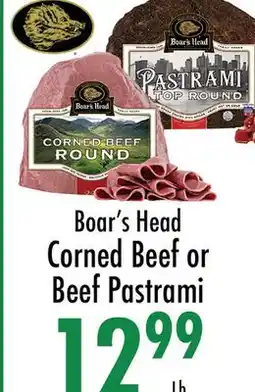 Garden Fresh Market Boar's Head Corned Beef or Beef Pastrami offer
