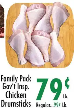 Garden Fresh Market Family Pack Gov't Insp. Chicken Drumsticks offer
