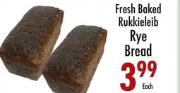 Garden Fresh Market Fresh Baked Rukkieleib Rye Bread offer
