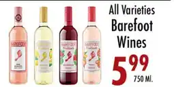 Garden Fresh Market All Varieties Barefoot Wines offer