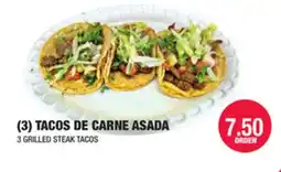 Carnicerias Jimenez (3) TACOS DE CARNE ASADA offer