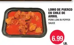 Carnicerias Jimenez LOMO DE PUERCO EN CHILE DE ARBOLE offer