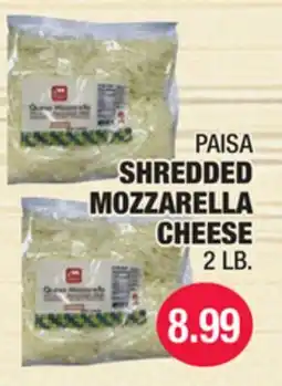 Carnicerias Jimenez PAISA SHREDDED MOZZARELLA CHEESE offer