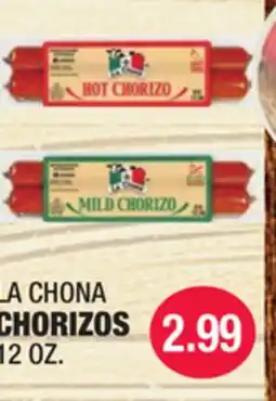 Carnicerias Jimenez LA CHONA CHORIZOS offer