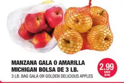 Carnicerias Jimenez MANZANA GALA O AMARILLA MICHIGAN BOLSA DE 3 LB offer