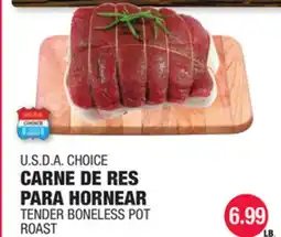 Carnicerias Jimenez U.S.D.A CHOICE CARNE DE RES PARA HORNEAR offer