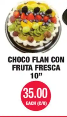 Carnicerias Jimenez CHOCO FLAN CON FRUTA FRESCA offer