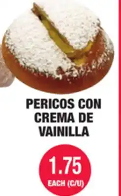 Carnicerias Jimenez PERICOS CON CREMA DE VAINILLA offer
