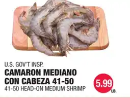 Carnicerias Jimenez U.S. GOV'T INSP. CAMARON MEDIANO CON CABEZA 41-50 offer