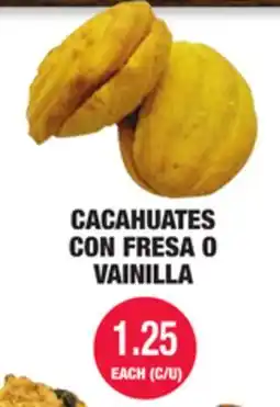 Carnicerias Jimenez CACAHUATES CON FRESA O VAINILLA offer