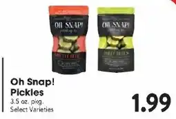 Great Valu Markets Oh Snap! Pickles offer