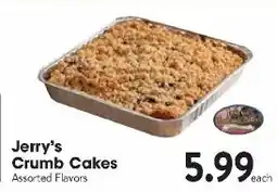 Great Valu Markets Jerry's Crumb Cakes offer