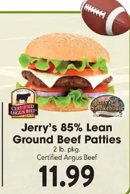Great Valu Markets Jerry's 85% Lean Ground Beef Patties offer
