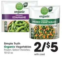 Ralphs Simple Truth Organic Vegetables offer