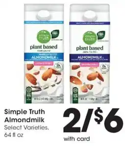 Ralphs Simple Truth Almondmilk offer