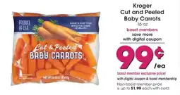 Ralphs Kroger cut and peeled baby carrots offer