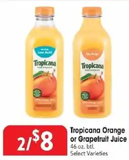 Great Valu Markets Tropicana Orange or Grapefruit Juice offer