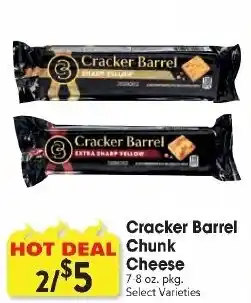 Great Valu Markets Cracker Barrel chunk cheese offer