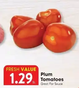 Great Valu Markets Plum Tomatoes offer
