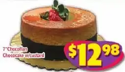 Savers Cost Plus 7" Chocoflan Chococake w/custard offer
