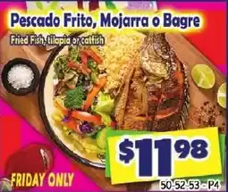 Savers Cost Plus Pescado Frito, Mojarra or Bagre offer