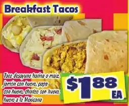 Savers Cost Plus Breakfast Tacos offer