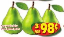 Savers Cost Plus Small green pears offer