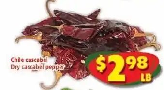 Chile cascabel dry cascabel pepper