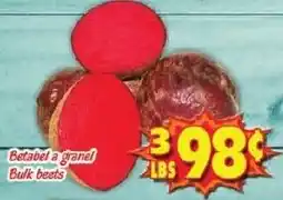 Savers Cost Plus Betabel a granel Bulk beets offer