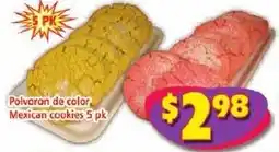 Savers Cost Plus Polvoron de color Mexican cookies offer