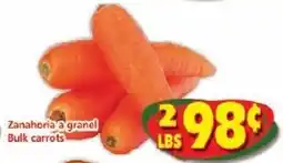 Savers Cost Plus Bulk carrots offer