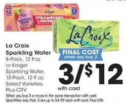 Ralphs La Croix Sparkling Water offer
