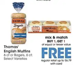Ralphs Thomas' English Muffins offer