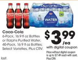 Ralphs Coca-Cola offer