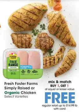 Ralphs Fresh Foster Farms Simply Raised or Organic Chicken offer