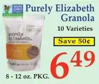 DeMoulas Market Basket Purely Elizabeth Granola offer
