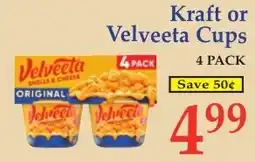 DeMoulas Market Basket Kraft or Velveeta Cups offer