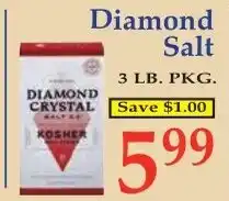 DeMoulas Market Basket Diamond Crystal Kosher Salt offer