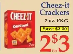 DeMoulas Market Basket Cheez-it Crackers offer