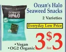 DeMoulas Market Basket Ocean's Halo Seaweed Snacks offer