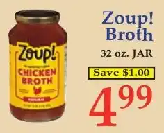 DeMoulas Market Basket Zoup! chicken broth offer